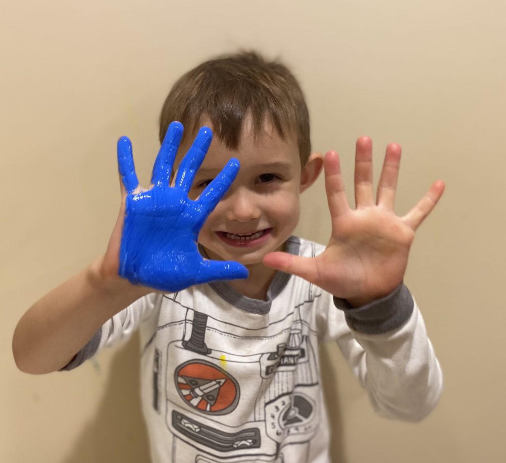 Hand Print Flowers