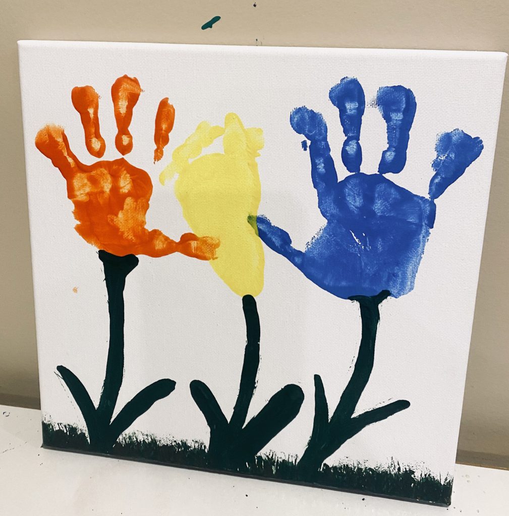 Hand Print Flowers