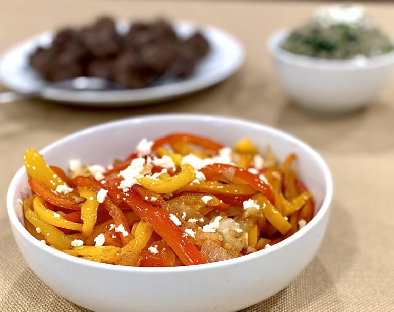 Greek Bell Peppers with Feta